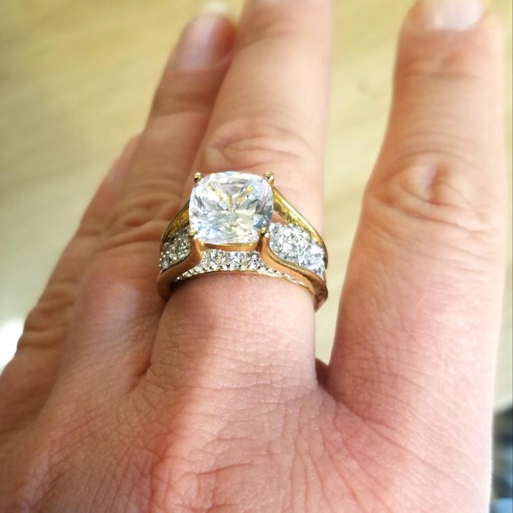 QVC Gold over Sterling Ring